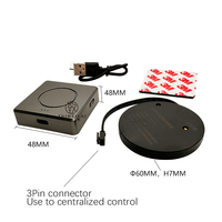 Capteur tactile à contrôle centralisé sans fil rechargeable Capteur tactile à intensité variable pour lumière LED Interrupteur tactile à distance