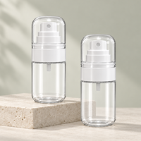 Bouteille pulvérisateur PET transparente avec capuchon pour toner, soins de la peau, emballage cosmétique, fabrication sur mesure OEM
