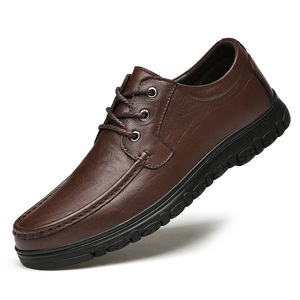 Zapatos Casuales de Cuero Genuino para Hombre 2026, Zapatos con Suela Gruesa para Aumentar la Altura, para Hombres de Mediana Edad - Product Image 5