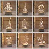 Vriendin Boyfriend Cadeau 3d Nachtlamp Usb Acryllampen Romantisch Liefdescadeau Cadeau Valentijnsdag Cadeau