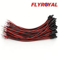 Arnés de Cables de PVC con Recubrimiento de Estaño de 22 AWG y Paso de 2.54 mm, 2POS, Ensamblaje de Cables Electrónicos Personalizados para PCB, Arduino, LED, Impresora 3D
