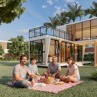 XULV Maison préfabriquée de luxe moderne en acier et verre, cabine capsule spatiale pratique, hébergement mobile écologique, hôtels préfabriqués pour le tourisme