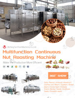 Machine de torréfaction de noix de cacao cacahuètes pois chiches soja noix de cajou machine de torréfaction de graines de tournesol électrique ligne de traitement