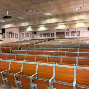 Bureaux et chaises de salle de classe universitaires modernes en aluminium <span class=keywords><strong>avec</strong></span> tableaux d'écriture - Combinaisons de bureaux et de chaises connectés - Product Image 2