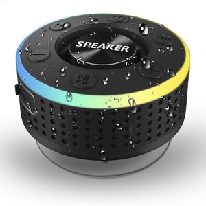 Xách tay IPX7 không thấm nước cho <span class=keywords><strong>Bluetooth</strong></span> Loa vòi hoa sen không dây hút cup hỗ trợ FM <span class=keywords><strong>Radio</strong></span> cho điện thoại di động sử dụng điện thoại màu xanh - Product Image 1