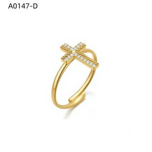 Amy Amy <b>Cross</b> <b>Ring</b> 925 <b>Silver</b> Plated Cubic Zirconia Women's Religious Jewelry Daily Wear Gift - Product Image 3