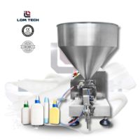 LOM Pompe à lobes à rotor semi-automatique Remplisseuse de crème de beurre d'arachide pour aliments en pâte épaisse
