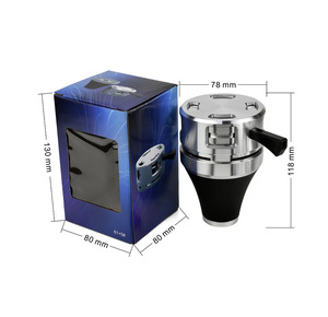 Venta al por mayor de acero inoxidable de silicona Hookah Bowl Head HMD 2 en 1 Carbon Coals Holder Smoke Shisha Hookah Accesorios Set - Product Image 6