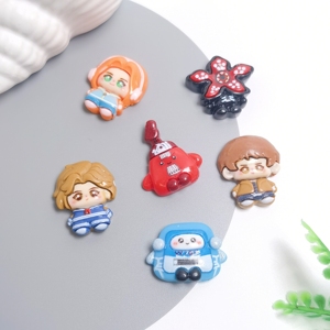 Abalorios de Resina Kawaii de Stranger Things, 100 Piezas, 35*22mm, Cabujones de Personajes de Monstruos de Dibujos Animados para Manualidades DIY de Gamers - Product Image 2