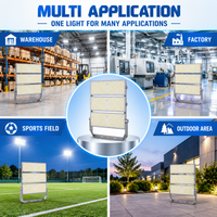 Projecteur LED modulaire haute puissance 600W pour extérieur, stade, terrain de sport, éclairage de terrain de football, 160lm/w, étanche IP67