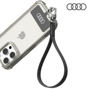 Cordón de cuero Audi con licencia oficial, correa de muñeca corta Universal, fundas para teléfono, correas para teléfono móvil compatibles con OEM - Product Image 2