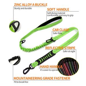 Offre spéciale, <span class=keywords><strong>ceinture</strong></span> de sécurité rétractable, sûre, confortable, haute élasticité, laisse de course pour chien - Product Image 2