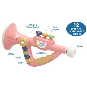 Instruments de musique pour enfants, trompette électronique avec couleur macaron - Product Image 4