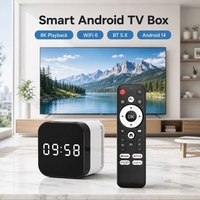 H96 Max H728 Android 14 4K Smart TV Box Allwinner H728 Octa-core 4GB RAM 128GB WiFi 6 BT 5.X con Pantalla de Reloj