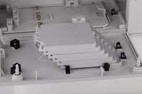 Boîtier de terminaison FTTH 48 fibres - Boîtier de distribution de fibre optique intérieur pour réseaux FTTX/GPON