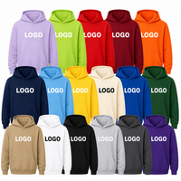Hoodie Vintage Wash Katun Poliester 350gsm Pria Wanita Oversize Retro Pullover Hood Custom Print Gaya Streetwear