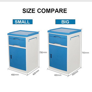 Mobile Medical Bedside <b>Table</b> Overbed <b>Table</b> for Hospital Bed & Home Use - Product Image 2