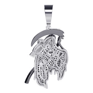 925 Santa Muerte Berlapis Perak Italia dengan Liontin Burung Hantu - Product Image 4