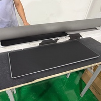Alfombrilla de Ratón de Vidrio XXL Personalizada Antideslizante, Alfombrilla de Juego Profesional de Vidrio Templado Extendida para un Control Suave del Ratón