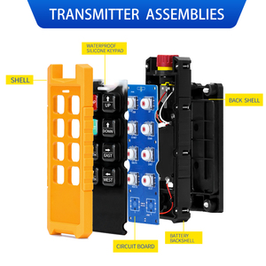 Télécommande sans fil industrielle pour remorque benne ML-P6+, rampe de chargement de camion et treuil, télécommande de grue - Product Image 4