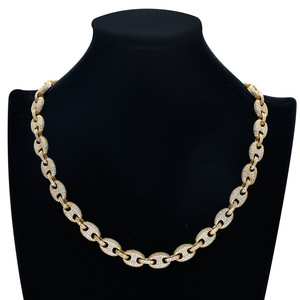 Bijoux Hip Hop pour Hommes, <span class=keywords><strong>Bracelet</strong></span> en Diamants, Collier Plaqué <span class=keywords><strong>Or</strong></span> Blanc 12mm, <span class=keywords><strong>Bracelet</strong></span> Chaîne Grains <span class=keywords><strong>de</strong></span> <span class=keywords><strong>Café</strong></span> en Zircon Cubique pour Femmes - Product Image 6