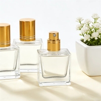 Botella de Spray con Pulverizador, Botella de Vidrio para Perfume de Primera Calidad, Botella Transparente para Muestras de Cosméticos