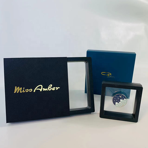3D Clear PE Film Plastic Floating Frame Acrylic Medal Bangle Bracelet Jewelry Organizer <b>Box</b> Display Case <b>Gift</b> Boxes Packaging - Product Image 6