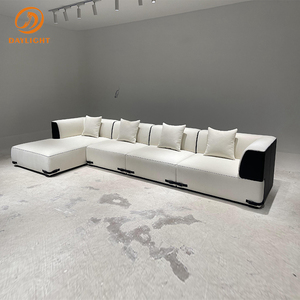 Italian-Style Light Luxury <strong>Verona</strong> Green L-Shape Fabric <strong>Sofa</strong>, Modern Simple Straight-Line for Living Rooms, Hotels &amp; Homes - Product Image 1