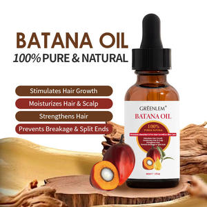 Huile capillaire 100% pure et biologique de Batana, élixir à base de plantes pour cheveux secs et abîmés, traitement nourrissant, hydratant et lissant pour des cheveux sains - Product Image 2