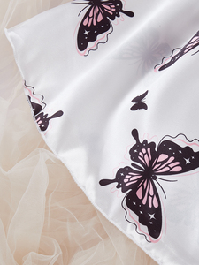 Conjunto de Pijama Elegante para Mujer, Estampado de Mariposas, Tela Tejida, Camisón para Verano, Superventas - Product Image 2