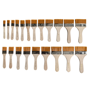 Pinceaux en nylon de différentes tailles Weizhuang avec manches en bois pour peintures acryliques, huiles, <span class=keywords><strong>vernis</strong></span> et aquarelles - Product Image 2