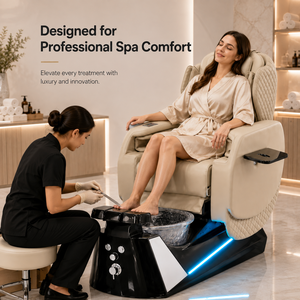 Fauteuil de pédicure professionnel avec spa pour les pieds, fauteuil de massage avec pompe à jets d'hydrothérapie, siège inclinable pour salon de manucure, équipement de spa beauté - Product Image 4