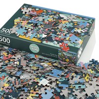 Schlussverkauf Weihnachts-Jigsaw-Puzzle Comic Unterwasser-Design-Puzzle 500teilig Erwachsene und Kinder-Puzzles