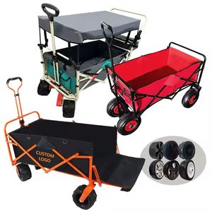 Atacado Grande Capacidade Folding Camping <span class=keywords><strong>Wagon</strong></span> Utility Trolley Cart para jardim ao ar livre e compras Use - Product Image 2