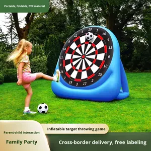 <span class=keywords><strong>Cible</strong></span> <span class=keywords><strong>de</strong></span> football gonflable en PVC 150x150x110cm, jeu <span class=keywords><strong>de</strong></span> tir portable et grand format <span class=keywords><strong>pour</strong></span> événements sportifs, parc d'attractions en plein air - Product Image 2