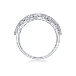 2024 feiner schmuck anpssbar verlobung moissanit <span class=keywords><strong>ring</strong></span> eheringe für damen radiant moissanit diamantring - Product Image 2