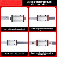 Rail de guidage linéaire miniature en acier inoxydable de haute précision Hofujng MGN15H, bloc coulissant à roulement pour machine CNC axes X Y Z