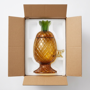 Jarra de Cristal Creativa con Diseño de Piña para Vino y Cócteles, con Grifo de Latón, 5L, Hecha a Mano, Diseño Tropical, Apta para Lavavajillas, Ideal para Fiestas - Product Image 6