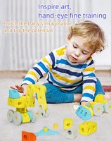Construcción de EVA suave de alta densidad, juguetes para bebés, bloques de espuma de plástico ABS, modelo de PC, juguete para niños, caja de características creativas DIY