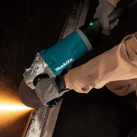 Meuleuse d'angle Makita GA9080FX1 2800W 230mm (9 pouces) avec interrupteur à gâchette et frein mécanique, pour travaux lourds de découpe et de meulage du métal