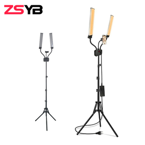 Luz de Maquillaje de Doble Brazo con Protección Ocular, 45W, Luz de Relleno Profesional, Portátil, con Control Remoto, para Transmisiones en Vivo en YouTube - Product Image 2