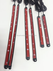 La actualización de 2016 el nuevo súper brillante y slim PVC 8pc led luz de la motocicleta kit con controlador de música - Product Image 3