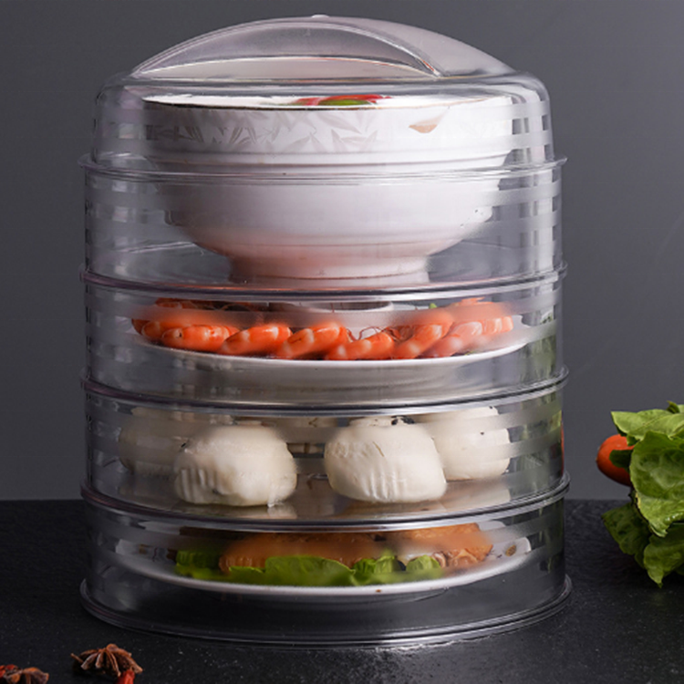 Прочная изоляция, 5 слоев, прозрачные пищевые крышки, штабелируемые пластиковые пищевые крышки