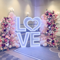 Lettres lumineuses LED RGB LOVE en acier inoxydable de 3, 4 et 5 pieds, personnalisées en usine, pour mariages, événements, locations et entreprises