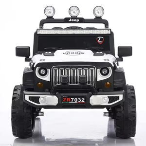 Jouet électrique à quatre roues classique haut de gamme pour enfants double télécommande voiture 2 places pour filles en plastique Durable - Product Image 1