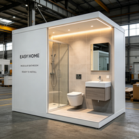 Unit Kamar Mandi Prefabrikasi Portabel Pemasangan Cepat Kamar Mandi Modular untuk Bangunan Sementara