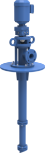 OU Vertical <b>Pump</b> 1.5 HP/7.5 High OEM Explosion-Proof <b>Pump</b> Body Length Adjustable for Tanks/Sumps of Varying Depths - Product Image 5