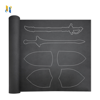 Exclusivement pour le cosplay Taille 38 degrés à 70 degrés Dureté EVA Roll Moyen-doux Cosplay Craft Rouleau de mousse EVA noir