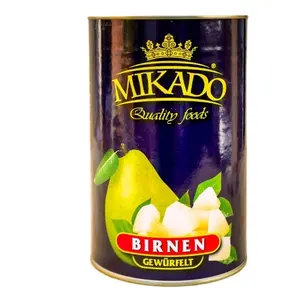 Mikado brand canned pear in light syrup