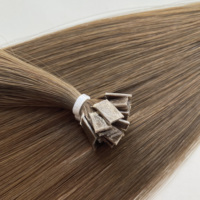 Extensions de cheveux humains vierges européens à pointe K, double trame, sans couture, garanties, disponibles en stock, trame simple
